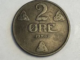 2 Øre 1909 Norge