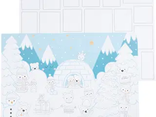 Julekalender, str. 30x42 cm, 30stk./ 1 pk.