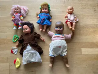 5 stk. dukker - inkl. forsendelse.-