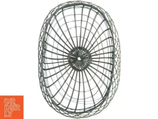 Fil de Fer Oval Flettet Metal Frugtkurv (str. 31 x 22 cm)