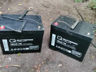 12 v 75 ah AGM batteri 