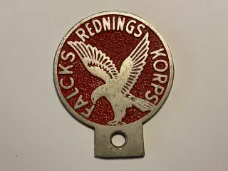 Gammelt Falck emblem/mærke i aluminium