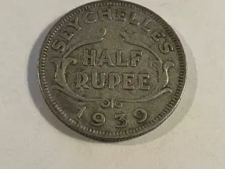 Half Rupee 1939 Seychelles