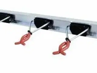 Redskabsholder sæt med skinne Bruns 100cm