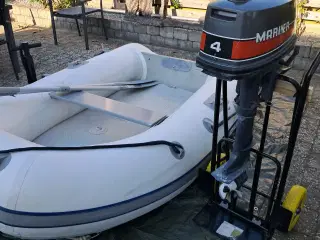Gummibåd med motor 