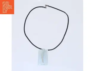 Glasvedhæng halskæde (str. 42 cm)