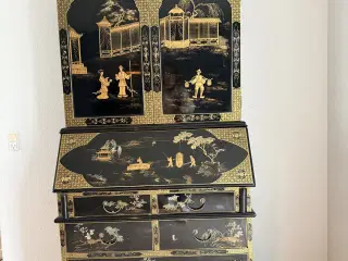 Kinesisk eksportchatol med sekretær sort lak