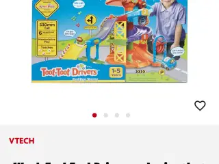 Vtech parkeringshus + 4 ekstra biler