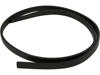 Imiteret Læderbånd, B: 10 mm, tykkelse 3 mm, sort, 1m/ 1 pk.