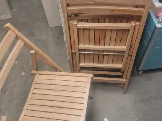 4 rigtig fine klapstole