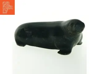 Grønlandica. Inuit skulptur af hvalros (str. 17 cm)
