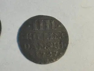 4 skilling 1727 Denmark