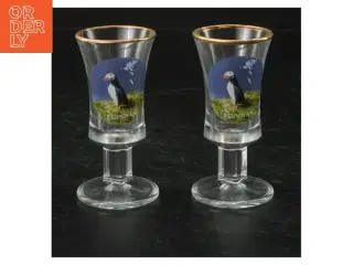 Souvenir snapseglas (str. H. 9 cm. ø. 4,5 cm)