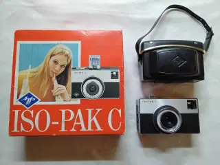 Agfa iso-pak C kamera m/ original kasse, manual mv