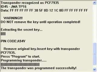 TMPro Softwaremodul 63 – Nøglekopimaskine til tasterne ID33, ID41, ID42, ID44 og ID45