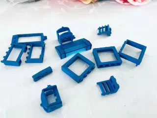 Lego blå blandet 