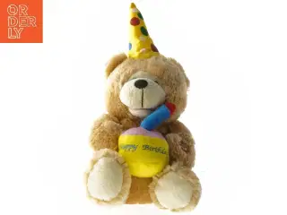Fødselsdags bamse (str. 34 cm)