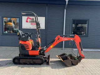Kubota U10-3 Kipbar planerskovl og 2 grave skovle