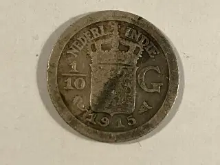 1/10 Gulden Netherlands East Indies 1915