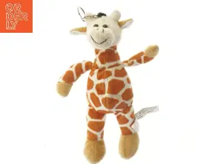 Giraf tøjdyr med nøglering (str. 22 cm)