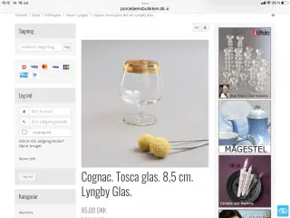 Cognacglas, Lyngby glas, Tosca, 12 stk.
