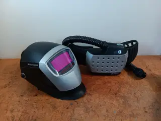 Speedglas hjelm med åndedrætværn + mange nye dele 