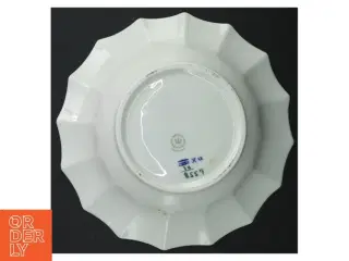 Blå blomst porcelænsfad fra Royal Copenhagen (str. 21 cm)