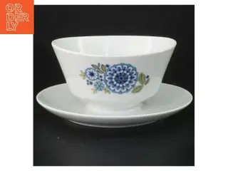 Porcelænsskål med tallerken fra Bavaria (str. Ø 18 cm)