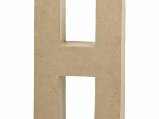 Bogstav, H, H: 20,2 cm, B: 11,2 cm, tykkelse 2,5 cm, 1 stk.
