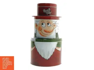 Nyåbnede kagedåser, Nisse motiv (str. 25,5x13,5 cm)