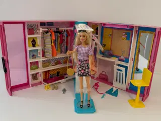 Barbie klædeskab, dukke, tøj