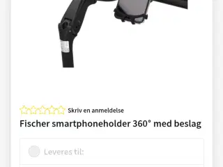 Fischer smartphoneholder 360° med beslag