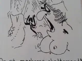Flise med tegning