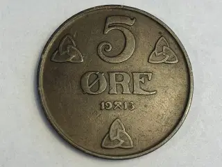 5 Øre 1913 Norge