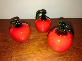 Flotte mundblæste glasæbler