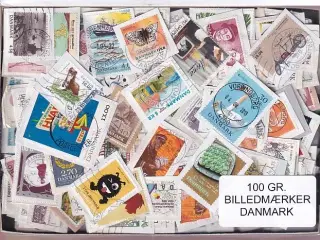 Danmark 100 g. Billedmærker Enkeltklip - Ny varer hjemkommet 31 - 10 - 2024 - Flot Parti !!