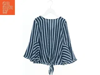 Stribet bluse med knude fra Lindex (str. 146)