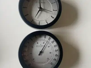 Skagen ur og termometer