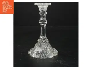 Lysestage glas (str. 17 cm)