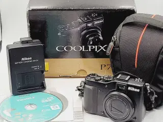 ⭐️· DIGITALKAMERA: Nikon Coolpix P7000 m. Tilbehør