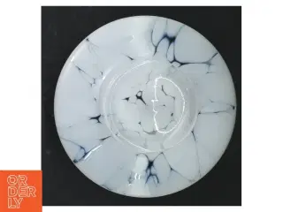 Marmoreret glasskål