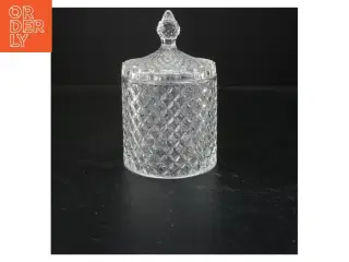 Glaskrukke med låg (str. 18x10 cm)