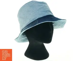 Blå denim bølle hat (str. Ø. 29 cm)