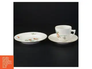 Vintage porcelænskaffesæt fra Bing Og Grøndal (str. Diameter 15 og en halv cm kop 6 x 7 cm)