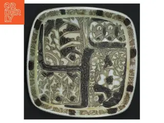 Keramisk fad fra royal copenhagen med mønster fra Royal Copenhagen (str. 16x16x3 cm)