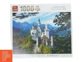 Puslespil Neuschwanstein Slot, 1000 brikker fra KING (str. 1000 brikker)
