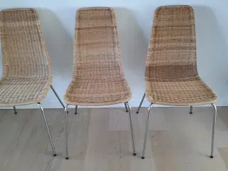 3 Fletstole med stålben 