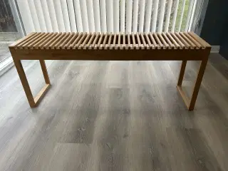 Lamel bænk i træ