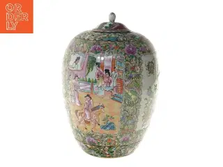 Dekorativ kinesisk urne (str. 30 cm)