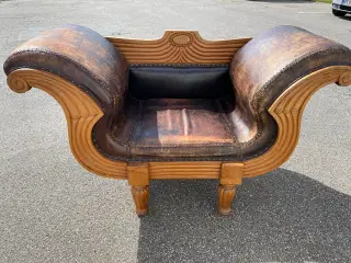Læderstol. Retrolook.